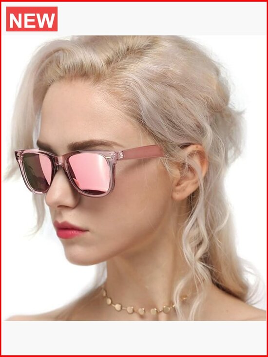 Polarized Square Sunglasses for Women UV Protection Wide Lens main image 5